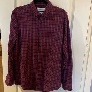 Mizzen + Main Performance Casual Dress Shirt Button Down Medium Trim Fit